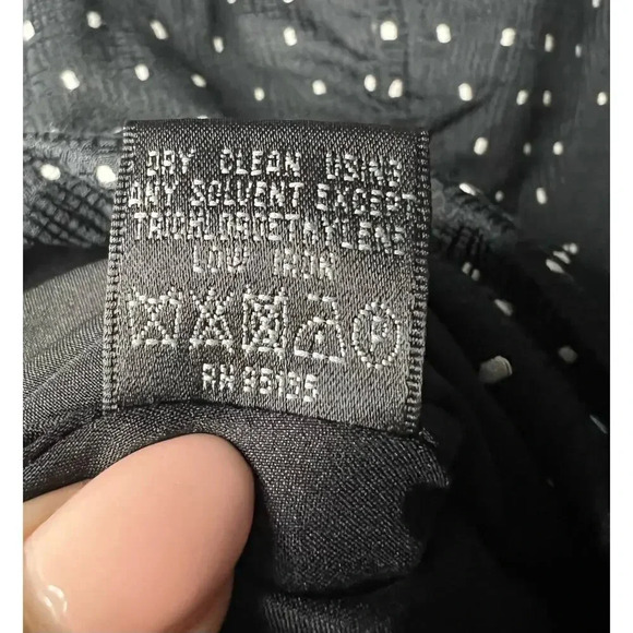 Lafayette 148 black white polka dot ruched blazer jacket 12 career - Picture 10 of 10